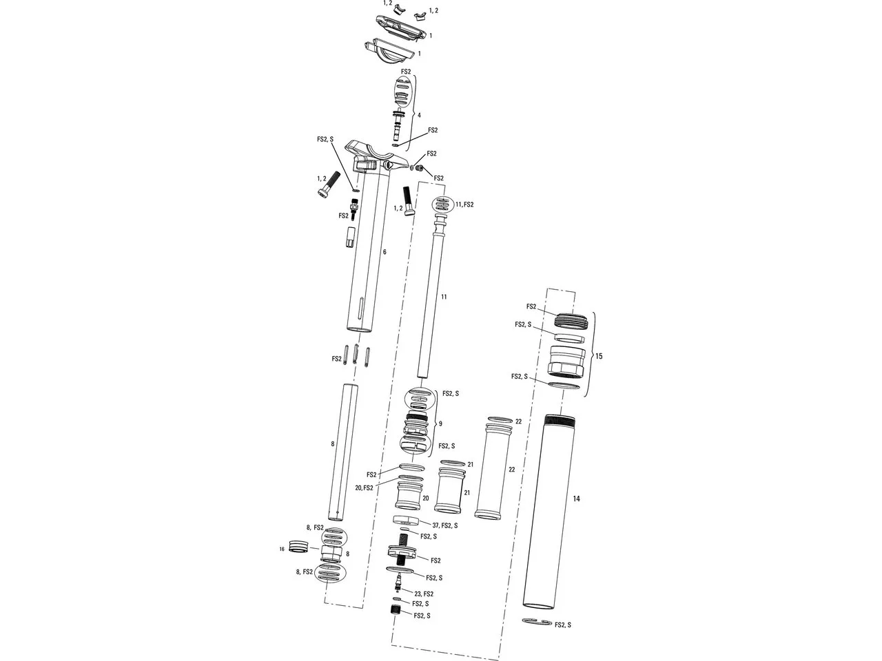 Rock Shox Ersatzteile Reverb Sattelstütze (A2 / 2013-2016), One_size 1 Rock Shox Ersatzteile Reverb Sattelstütze (A2 / 2013-2016), One_size 1
