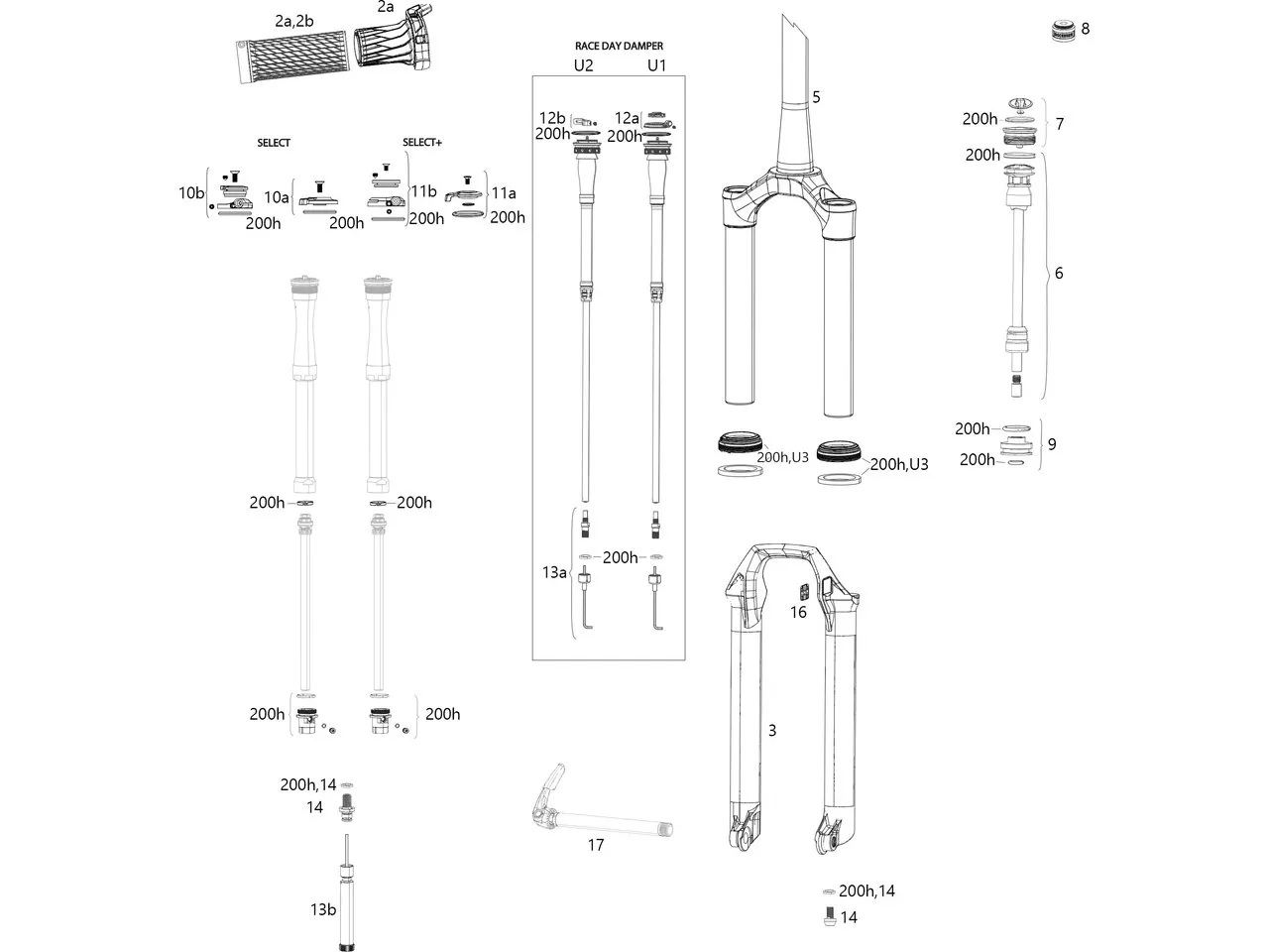 Rock Shox Ersatzteile SID 35 mm Select/Select+/Ultimate (C1 / 2021), One_size 1 Rock Shox Ersatzteile SID 35 mm Select/Select+/Ultimate (C1 / 2021), One_size 1