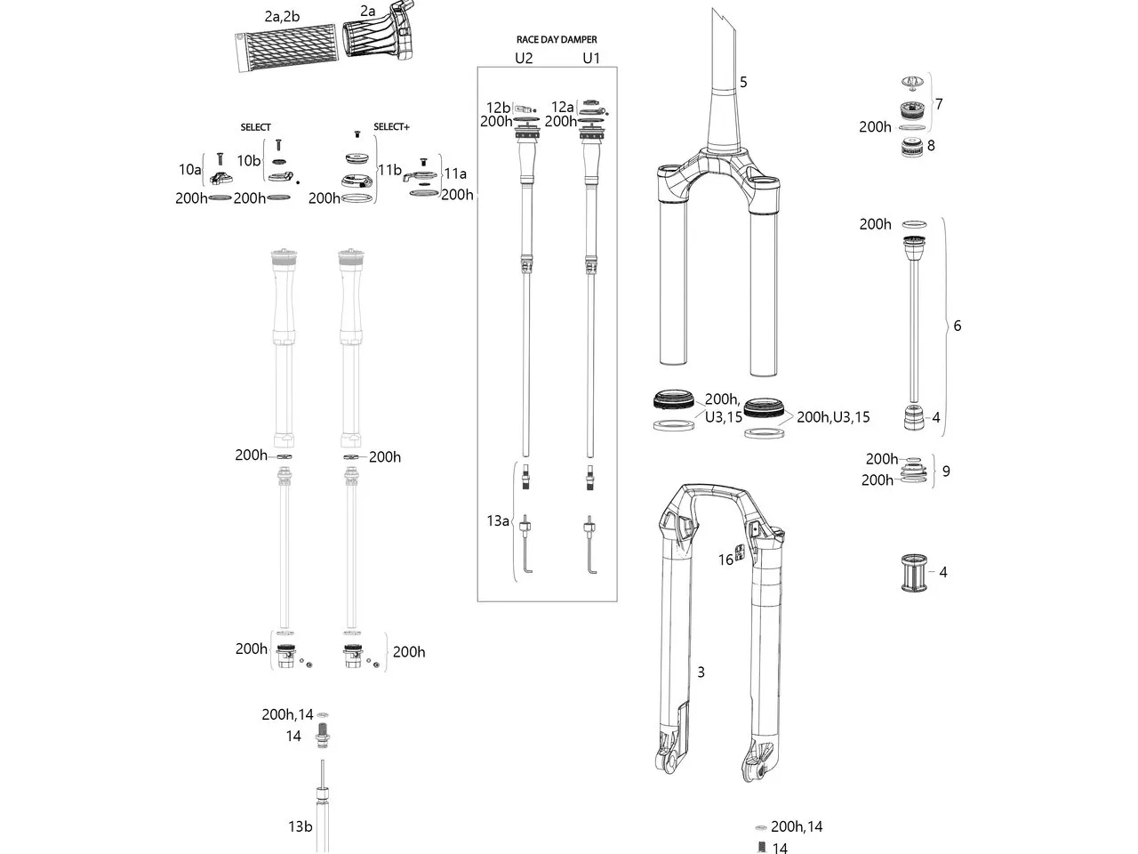 Rock Shox Ersatzteile SID SL 32 mm Select/Select+/Ultimate (C1 / 2021), One_size 1 Rock Shox Ersatzteile SID SL 32 mm Select/Select+/Ultimate (C1 / 2021), One_size 1