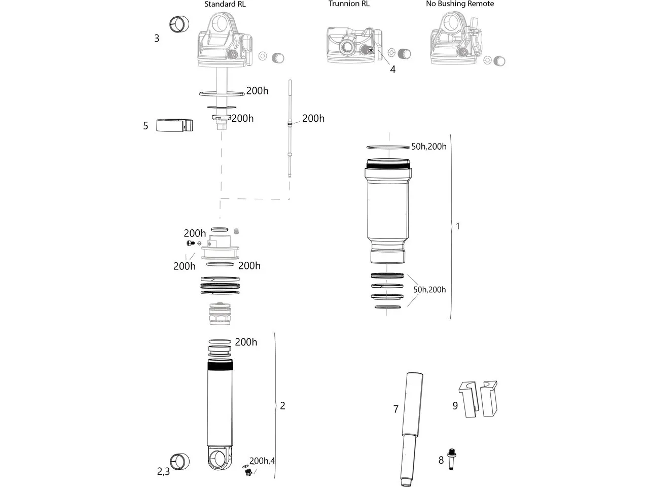 Rock Shox Ersatzteile SIDLuxe (A1 / 2021), One_size 1 Rock Shox Ersatzteile SIDLuxe (A1 / 2021), One_size 1
