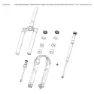 Rock Shox Fork Damper Assembly Judys/30 Silver Turnkey Crown Patrone, Black, 27.5-29"