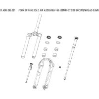 Rock Shox Frok Springs Solo Air-baugruppe Rock Shox Frok Springs Solo Air-baugruppe