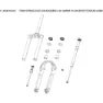 Rock Shox Frok Springs Solo Air-baugruppe, Black, 27.5-29" / 80-120