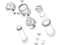 Rock Shox Führungsstangen-Einheit für Deluxe Select C1+ ab Modell 2023 Rock Shox Führungsstangen-Einheit für Deluxe Select C1+ ab Modell 2023