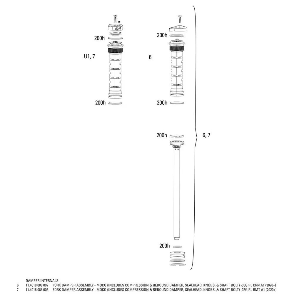 Rock Shox Gold Gabeldämpferaggregat/moco 35 Crown, Black, One Size Rock Shox Gold Gabeldämpferaggregat/moco 35 Crown, Black, One Size