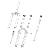 Rock Shox Krone/gabelschaft/steuerrohr Debonair 44 Offset 1.8 Konisch Für Zeb A1 Rock Shox Krone/gabelschaft/steuerrohr Debonair 44 Offset 1.8 Konisch Für Zeb A1