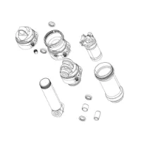 Rock Shox Linear 67.5-75 Mm Super Deluxe C1/deluxe C1 2022+ Hinterer Stoßdämpfer Luftkanister-kit Rock Shox Linear 67.5-75 Mm Super Deluxe C1/deluxe C1 2022+ Hinterer Stoßdämpfer Luftkanister-kit