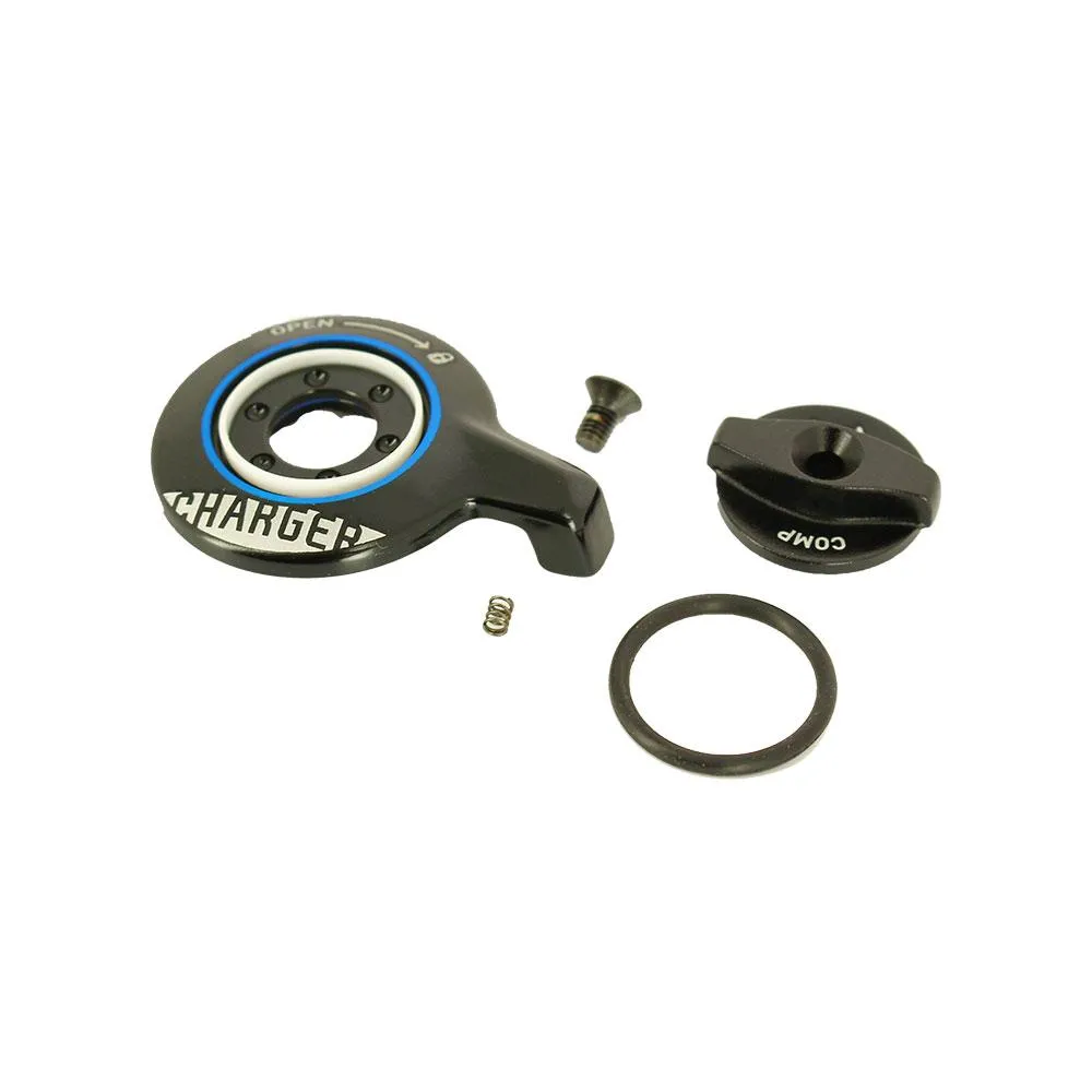 Rock Shox Manuelle Seitliche Drehknopfkompression, Black, One Size Rock Shox Manuelle Seitliche Drehknopfkompression, Black, One Size