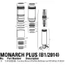 Rock Shox Monarch Plus Ml3 320 Service-kit, Black, One Size