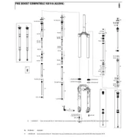 Rock Shox Pike 27´´/29´´ 150 Mm Boost Solo Air Left Federinnenteile Rock Shox Pike 27´´/29´´ 150 Mm Boost Solo Air Left Federinnenteile