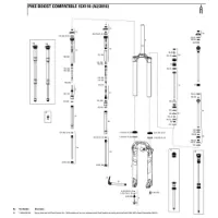 Rock Shox Pike 27´´/29´´ 160 Mm Dual Position Air Left Federinnenteile Rock Shox Pike 27´´/29´´ 160 Mm Dual Position Air Left Federinnenteile