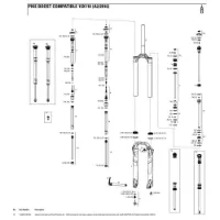 Rock Shox Pike 27.5´´ 150 Mm Dual Position Air Left Federinnenteile Rock Shox Pike 27.5´´ 150 Mm Dual Position Air Left Federinnenteile