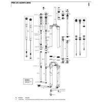 Rock Shox Pike 29´´ 120 Mm Solo Air Left Federinnenteile Rock Shox Pike 29´´ 120 Mm Solo Air Left Federinnenteile