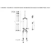 Rock Shox Pike B1-b2/select/select Plus B3/revelation Flask Gabel Senkt Sich Rock Shox Pike B1-b2/select/select Plus B3/revelation Flask Gabel Senkt Sich