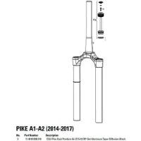 Rock Shox Pike Dual-p Air Gabel Mit Kronen-/lenk-/oberrohr-baugruppe