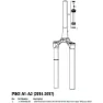 Rock Shox Pike Dual-p Air Gabel Mit Kronen-/lenk-/oberrohr-baugruppe, Black, 27.5"