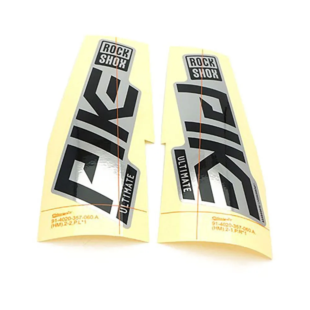 Rock Shox Pike Ultimate Aufkleberset, Polar foil for gloss silver, 27.5-29" Rock Shox Pike Ultimate Aufkleberset, Polar foil for gloss silver, 27.5-29"