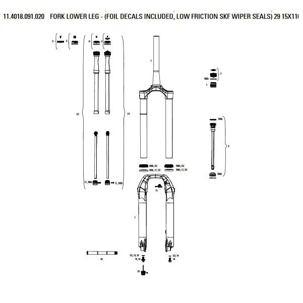 Rock Shox Pike Ultimate B3 Flask Gabel Senkt Sich Rock Shox Pike Ultimate B3 Flask Gabel Senkt Sich