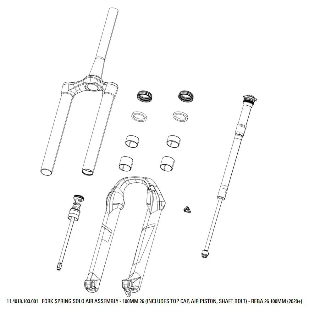 Rock Shox Reba Solo Air Federgabel Rock Shox Reba Solo Air Federgabel