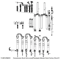 Rock Shox Recambio Horquilla Sid/reba Knob Set Rock Shox Recambio Horquilla Sid/reba Knob Set
