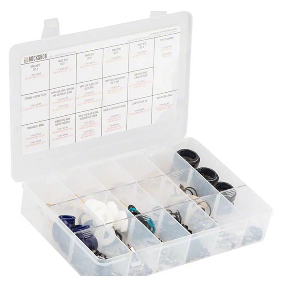Rock Shox Reverb A2/b1 Seatpost Tackle Service-kit, White / black, One Size Rock Shox Reverb A2/b1 Seatpost Tackle Service-kit, White / black, One Size
