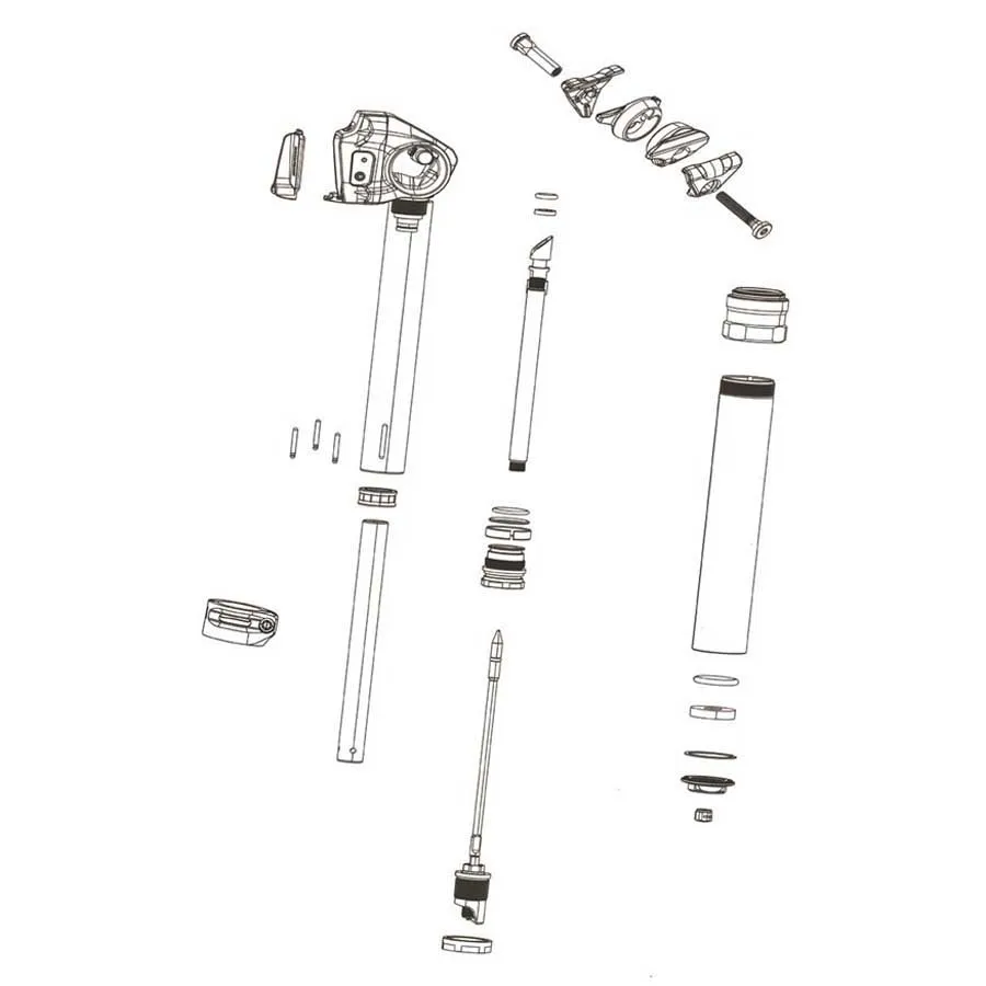 Rock Shox Reverb Axs B1 30.9 Mm Sattelstützen-untereinheit