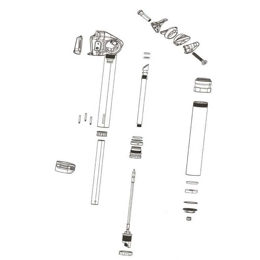 Rock Shox Reverb Axs B1 31.6 Mm Sattelstützen-untereinheit Rock Shox Reverb Axs B1 31.6 Mm Sattelstützen-untereinheit