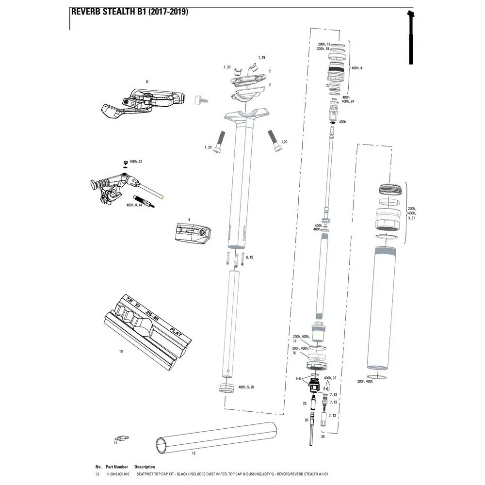 Rock Shox Reverb/reverb Stealth A1-b1 Service-kit 5 Einheiten, Black, One Size Rock Shox Reverb/reverb Stealth A1-b1 Service-kit 5 Einheiten, Black, One Size
