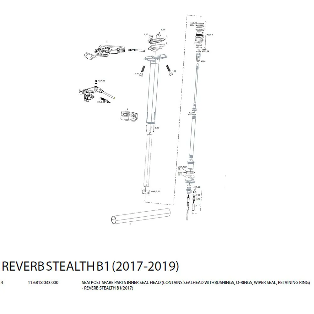 Rock Shox Reverb Stealth Inner B1 2017 Abstandshalter, Black, One Size Rock Shox Reverb Stealth Inner B1 2017 Abstandshalter, Black, One Size