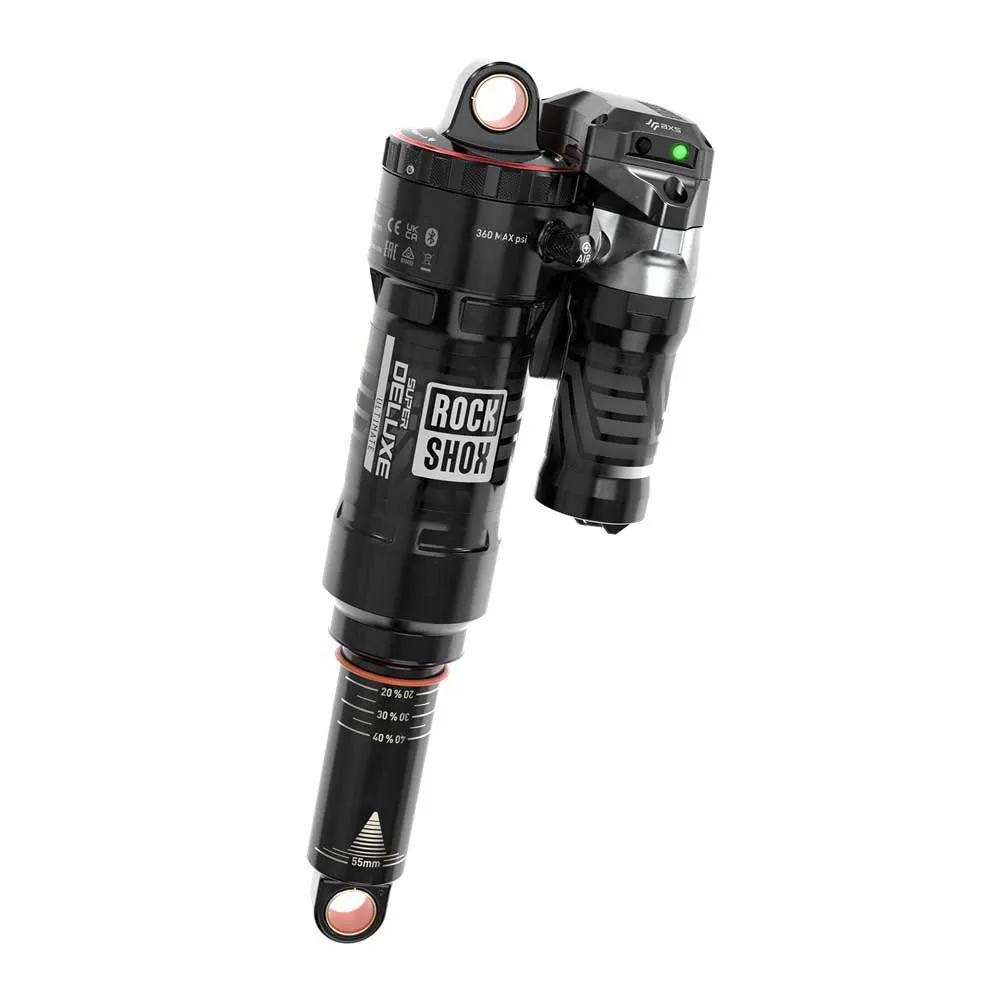Rock Shox Rs Super Deluxe Ultimate Flight Attendant Progressive Air C2 Sbc Enduro2020+ Stoßdämpfer, Black, 60mm, 205mm Rock Shox Rs Super Deluxe Ultimate Flight Attendant Progressive Air C2 Sbc Enduro2020+ Stoßdämpfer, Black, 60mm, 205mm