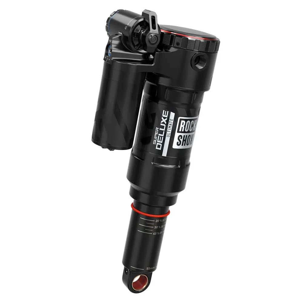 Rock Shox Rs Super Deluxe Ultimate Rc2t Linear Air 0neg/1pos Tokens Stoßdämpfer, Black, 57.5mm, 230mm Rock Shox Rs Super Deluxe Ultimate Rc2t Linear Air 0neg/1pos Tokens Stoßdämpfer, Black, 57.5mm, 230mm