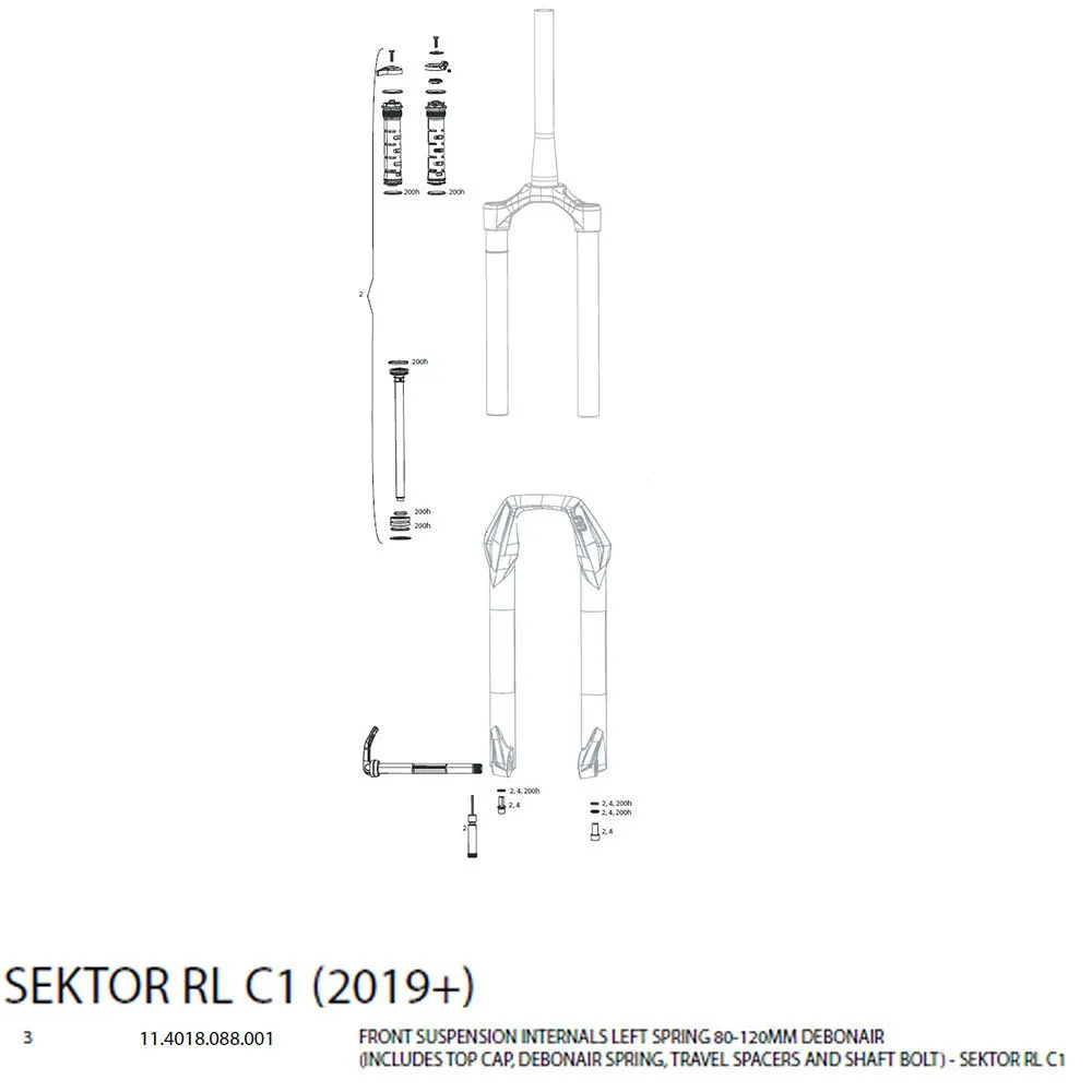 Rock Shox Sektor Rl Remote Gabel Senkt Sich, Silver / black, One Size Rock Shox Sektor Rl Remote Gabel Senkt Sich, Silver / black, One Size