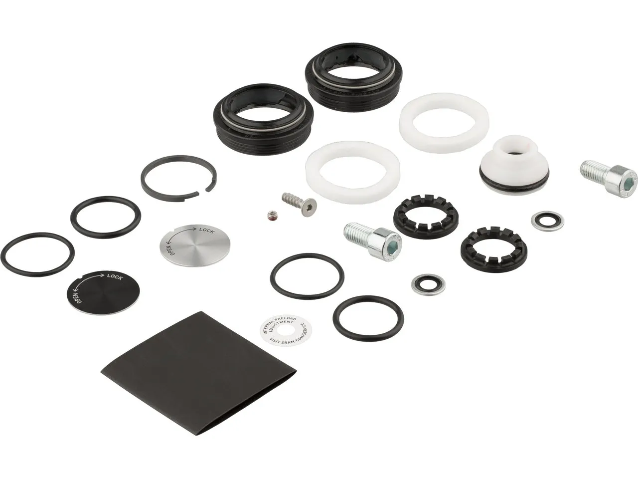 Rock Shox Service Kit A1 Full Paragon Silver Modell 2015-2016, Black, One Size Rock Shox Service Kit A1 Full Paragon Silver Modell 2015-2016, Black, One Size