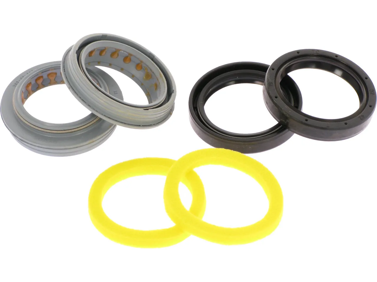 Rock Shox Service Kit Staubabstreifer/Schaumstoffringe für Reba / Pike / Boxxer, Grey / black / yellow, 32mm Rock Shox Service Kit Staubabstreifer/Schaumstoffringe für Reba / Pike / Boxxer, Grey / black / yellow, 32mm