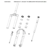 Rock Shox Sid Select Aufkleberset Rock Shox Sid Select Aufkleberset