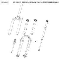 Rock Shox Sid Select Plus Aufkleberset Rock Shox Sid Select Plus Aufkleberset