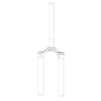 Rock Shox Sid Sl/ultimate 44 Offset 32 Mm Gabel Mit Kronen-/lenk-/oberrohr-baugruppe Rock Shox Sid Sl/ultimate 44 Offset 32 Mm Gabel Mit Kronen-/lenk-/oberrohr-baugruppe