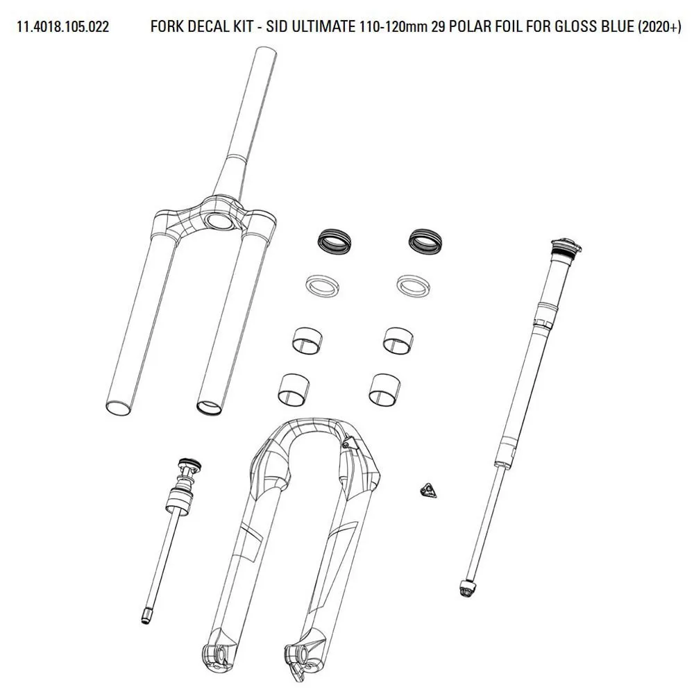 Rock Shox Sid Ultimate Aufkleberset Rock Shox Sid Ultimate Aufkleberset