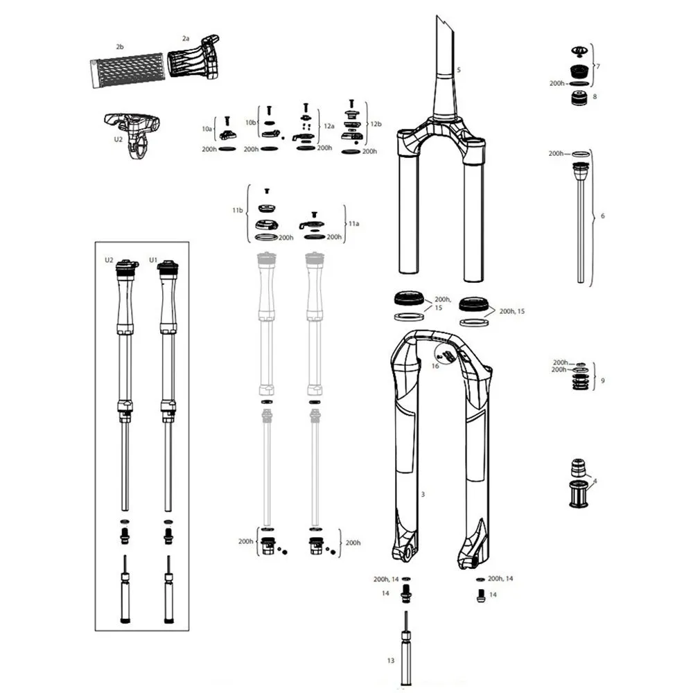 Rock Shox Sid Ultimate Manual Boost 15x110 Mm 42 Offset Debon Air Mtb-gabel Rock Shox Sid Ultimate Manual Boost 15x110 Mm 42 Offset Debon Air Mtb-gabel