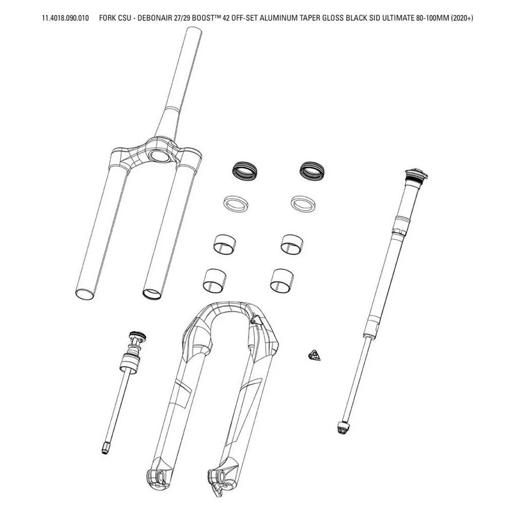 Rock Shox Sid Ultimate Manual Boost 15x110 Mm 42 Offset Debon Air Mtb-gabel Rock Shox Sid Ultimate Manual Boost 15x110 Mm 42 Offset Debon Air Mtb-gabel