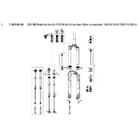 Rock Shox Sid World Cup/rlc/xx/rl 27´´ 42 Offset Solo Air Carbon Taper Gabel Mit Kronen-/lenk-/oberrohr-baugruppe Rock Shox Sid World Cup/rlc/xx/rl 27´´ 42 Offset Solo Air Carbon Taper Gabel Mit Kronen-/lenk-/oberrohr-baugruppe