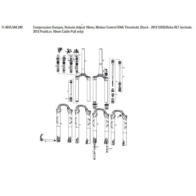 Rock Shox Sidb/reba Rlt Pushloc 2013 Service-kit, Silver, One Size Rock Shox Sidb/reba Rlt Pushloc 2013 Service-kit, Silver, One Size