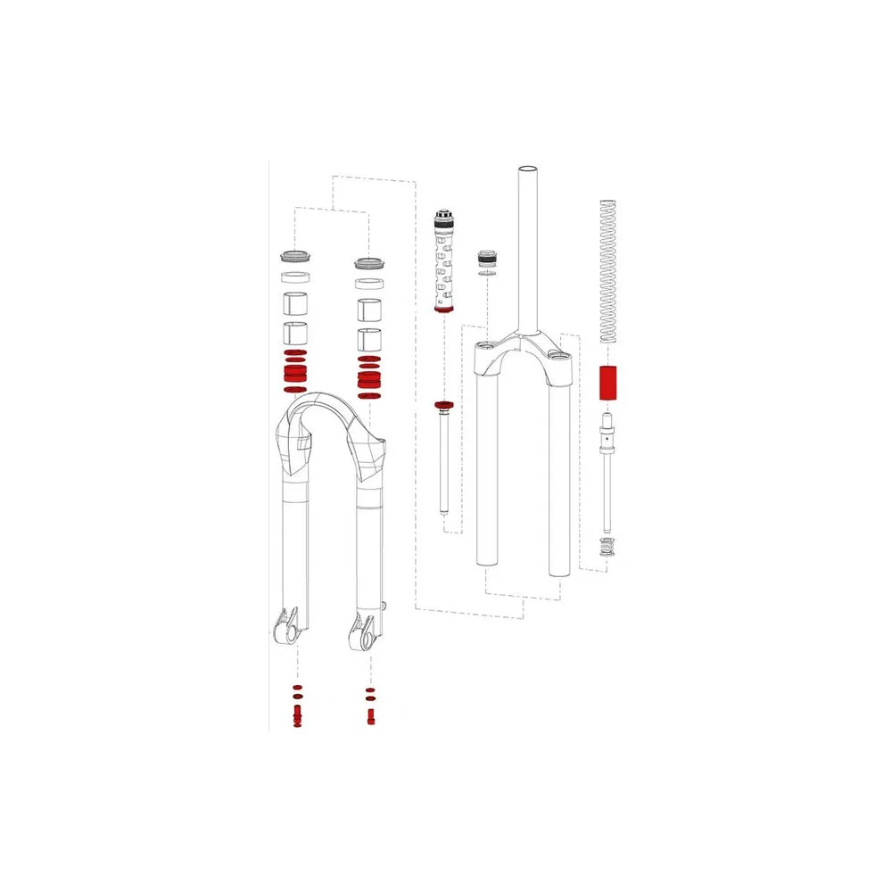 Rock Shox Stahl Service-kit Nur Für Oberrohre Argyle, Black, One Size Rock Shox Stahl Service-kit Nur Für Oberrohre Argyle, Black, One Size