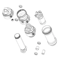 Rock Shox Super Deluxe Thrushaft C1 2021 57.5 Mm Rear Shock Damper Body Unternehmen Rock Shox Super Deluxe Thrushaft C1 2021 57.5 Mm Rear Shock Damper Body Unternehmen