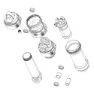 Rock Shox Super Deluxe Thrushaft C1 2021 57.5 Mm Rear Shock Damper Body Unternehmen, Black, One Size