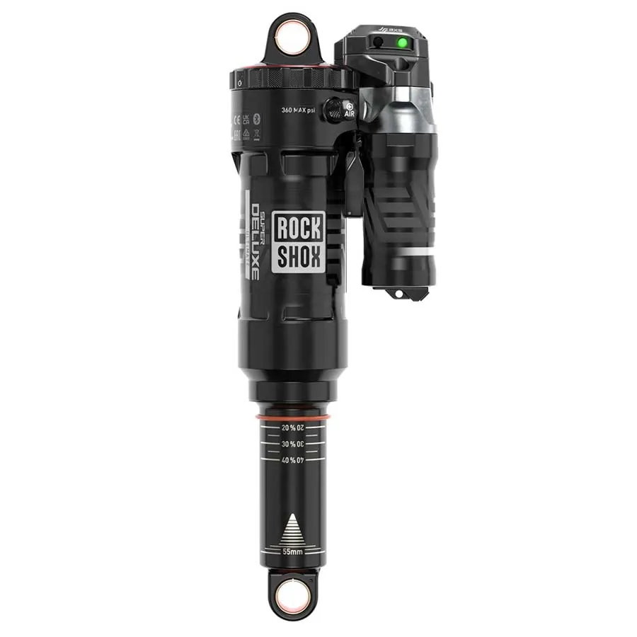Rock Shox Super Deluxe Ultimate Flight Attendant Pprogressive Air Hydrbottomstd Nb 90deg C2 Yeti Sb140 2020+ Stoßdämpfer, Black, 55mm, 210mm Rock Shox Super Deluxe Ultimate Flight Attendant Pprogressive Air Hydrbottomstd Nb 90deg C2 Yeti Sb140 2020+ Stoßdämpfer, Black, 55mm, 210mm