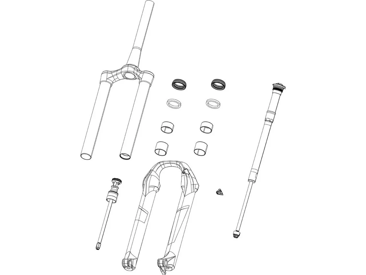 Rock Shox Tauchrohreinheit für Pike DJ A2-A4 26" ab Modell 2016, Rot Rock Shox Tauchrohreinheit für Pike DJ A2-A4 26" ab Modell 2016, Rot