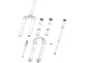 Rock Shox Tauchrohreinheit für Pike DJ A2-A4 26" ab Modell 2016, Rot