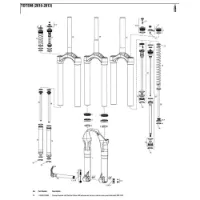 Rock Shox Totem 180 Mm Solo Air Left Federinnenteile Rock Shox Totem 180 Mm Solo Air Left Federinnenteile