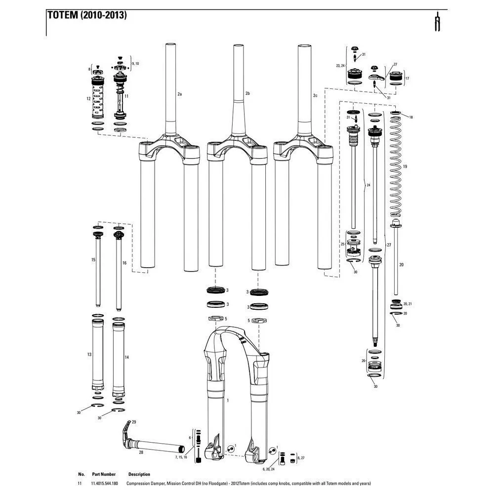 Rock Shox Totem Motion Control Dh Kompressionsdämpfer, Black / blue, One Size Rock Shox Totem Motion Control Dh Kompressionsdämpfer, Black / blue, One Size